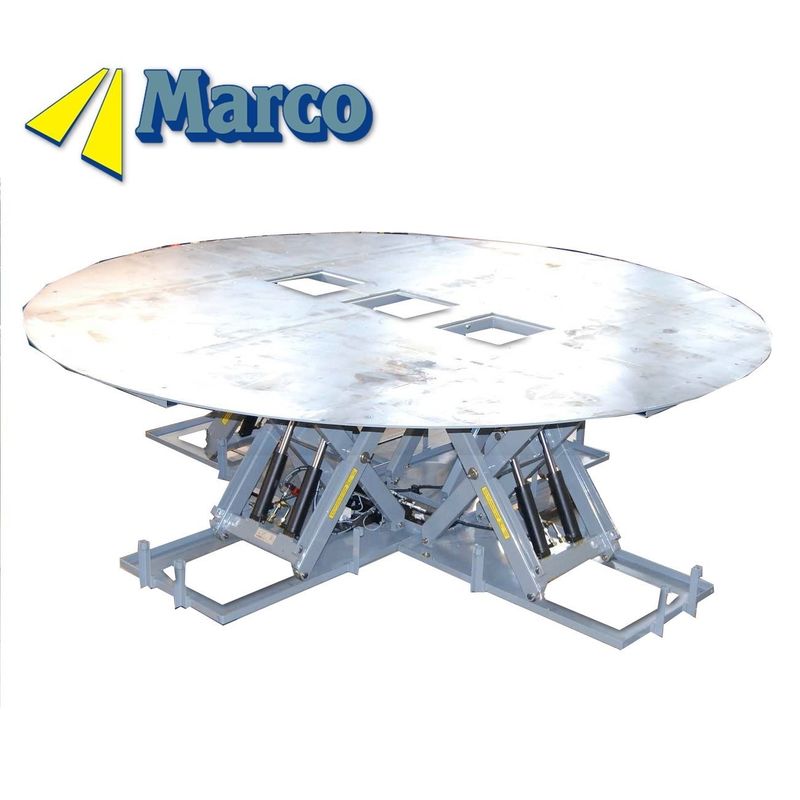 Mecanismo de elevación de tijeras hidráulicas Marco Plataforma circular de 4 escenas para actuaciones de escena
