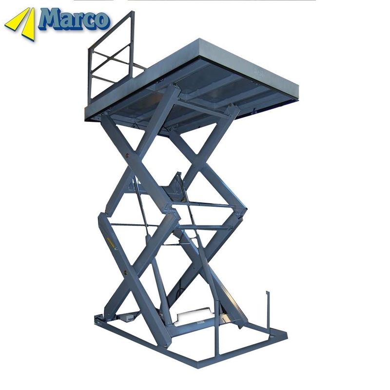 Nivel de peso especial Marco Goods Lift Plataforma de elevación de tijeras hidráulica en dos niveles fijos
