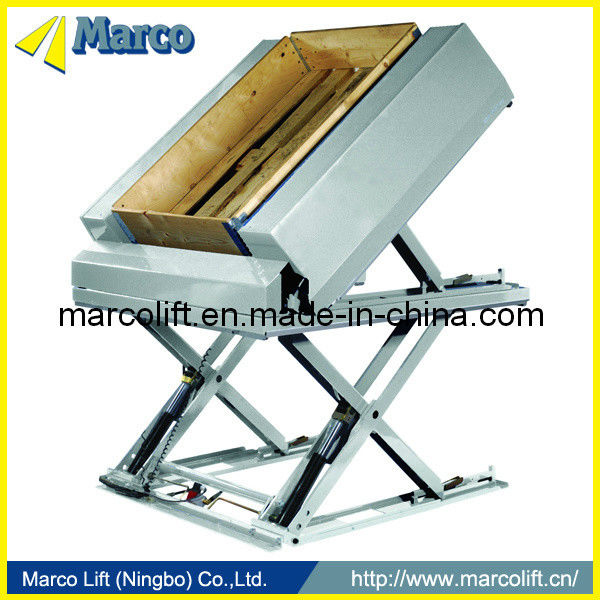 Aprobación CE de la tabla de elevación de tijeras con inclinación Marco MT-008045-D1/L para aplicaciones estacionarias